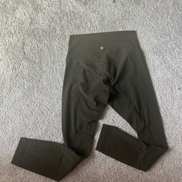 lululemon athletica Olive Green Leggings - Picture 1 of 2